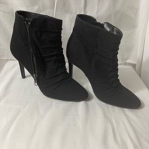Black womans heeled boots
